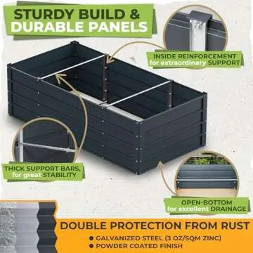 CARPATHEN 6x3x2 Modular Raised Garden Bed for Gardening