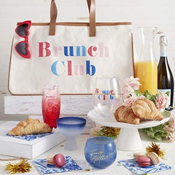 Slant Collections Canvas Tote, 20" x 11", Brunch Club