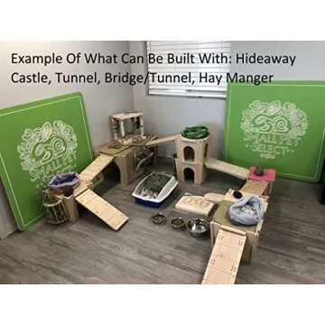 Small Pet Habitat Hideout-Tunnel, Rabbits, Guinea Pigs, Other Small Animals