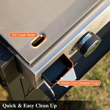 Sophia & William Gas Griddle - Versatile 3-Burner Outdoor Grill