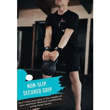 Weight Lifting Hooks Heavy Duty Straps for Power Training