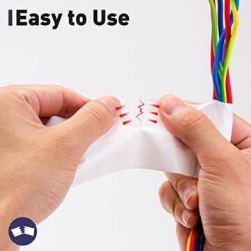 Maxwel Manufacturing Duct Tape White Heavy Duty - 1.88 in 35 Yds Waterproof No Residue Strong Adhesive Duct Tape Tearable for Indoor Outdoor Use,Multi Purpose Home Repair