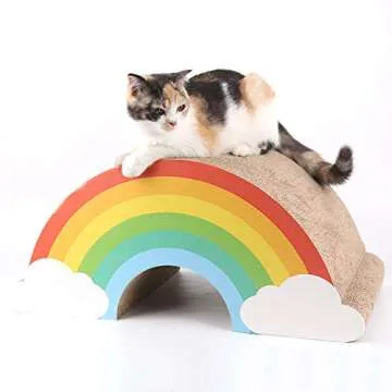 Suck UK Cat Scratching Rainbow For Happy Kitties