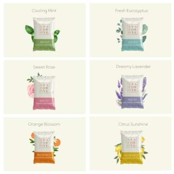 Spa For One Aromatherapy Shower Steamers - 6 Pack with Natural Essential Oils - Relaxation and Luxur...