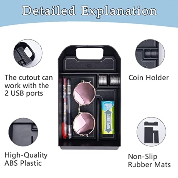 JDMCAR RAV4 Center Console Organizer 2019-2025