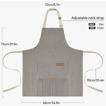 Adjustable Kitchen Cooking Aprons 2 Pack for All