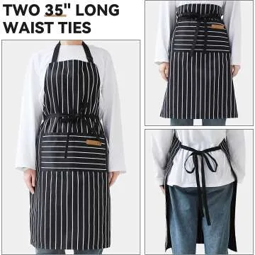 Adjustable Kitchen Cooking Aprons 2 Pack for All