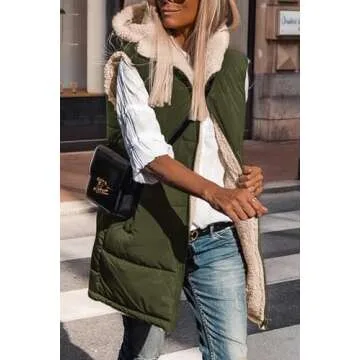 Women’s Reversible Fleece Vest - Stylish & Warm