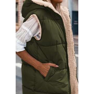Women’s Reversible Fleece Vest - Stylish & Warm