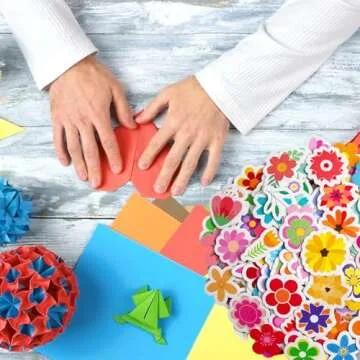 400 Pcs Flowers Foam Stickers Assorted Flower Shaped Self-Adhesive Sticker for Art Greeting Cards Craft