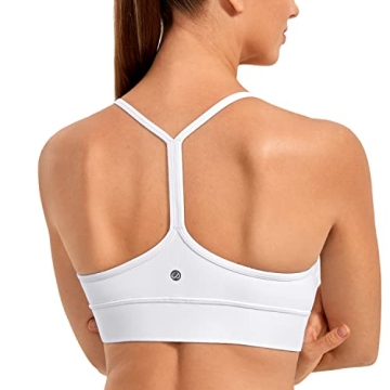 CRZ YOGA Butterluxe Women's Y-Back Racerback Sports Bra - Soft, Supportive and Stylish for Yoga and ...