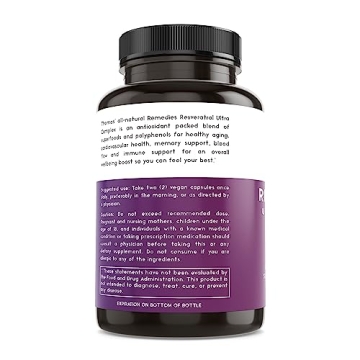 Organic Resveratrol 1600mg Supplement for Anti-Aging & Heart