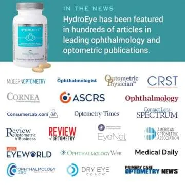 HydroEye Softgels - Dry Eye Relief - Features GLA, EPA, DHA and Other Key Nutrients - 120 Count