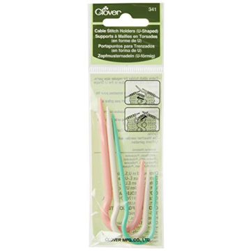 Clover U-Cable Stitch Holders for Secure Knitting
