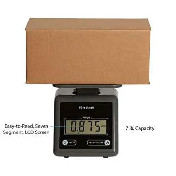 Brecknell PS7, Electronic Postal Scale, 7 lb x 0.002 lb