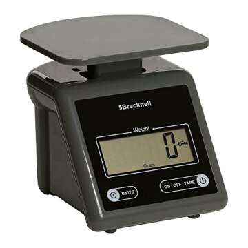 Brecknell PS7, Electronic Postal Scale, 7 lb x 0.002 lb