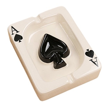 Creative Poker Ceramic Ashtray for Stylish Homes and Gifts