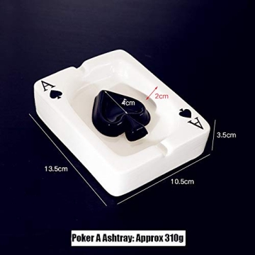 Creative Poker Ceramic Ashtray for Stylish Homes and Gifts