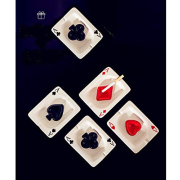 Creative Poker Ceramic Ashtray for Stylish Homes and Gifts