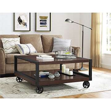 Novogratz DE92239 Southampton Wood Veneer Coffee Table, Espresso