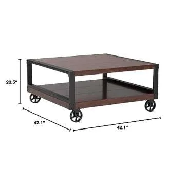Novogratz DE92239 Southampton Wood Veneer Coffee Table, Espresso