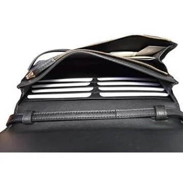 Gucci Women's Micro GG Black Mini Crossbody Bag Purse