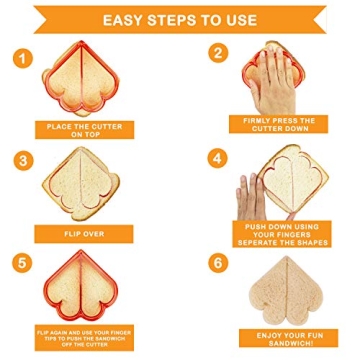 Sandwich Cutters for Kids - 35-Piece Fun Food Set