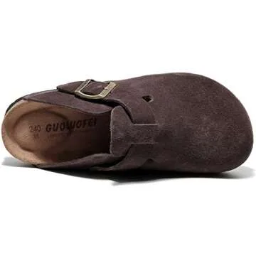 guoluofei Clogs For Women, Womens Clogs- Mules House Slipers With Arch Support And Adjustable Buckle