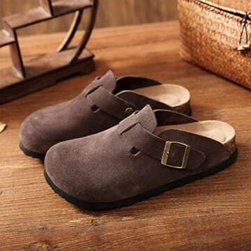 guoluofei Clogs For Women, Womens Clogs- Mules House Slipers With Arch Support And Adjustable Buckle