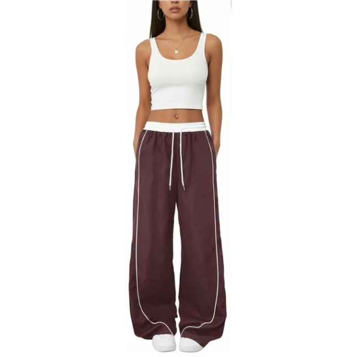 Yeokou Women's Y2k Parachute Pants
