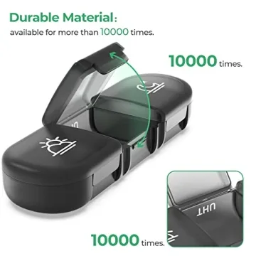 PULIV Weekly Pill Organizer for Vitamins & Medication