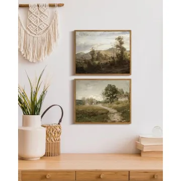 InSimSea Vintage Framed Canvas Wall Art for Home