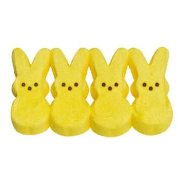 Needzo Yellow Bunny Marshmallow Easter Basket Fillers (Pack of 3) 1.5 Ounce Each