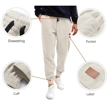Stylish JMIERR Corduroy Joggers for Ultimate Comfort