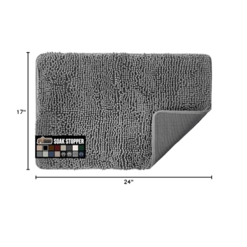 GORILLA GRIP Dog Doormat, Absorbent Doormats for Muddy Dogs Paws, Machine Washable Soakstopper Rugs,...