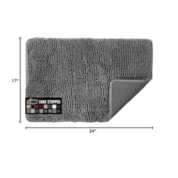 GORILLA GRIP Dog Doormat, Absorbent Doormats for Muddy Dogs Paws, Machine Washable Soakstopper Rugs,...