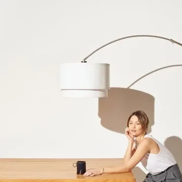 Brightech Mason Arc Floor Lamp for Modern Living Spaces