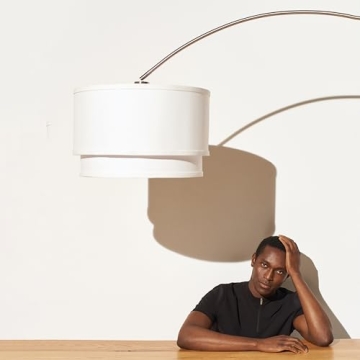 Brightech Mason Arc Floor Lamp for Modern Living Spaces