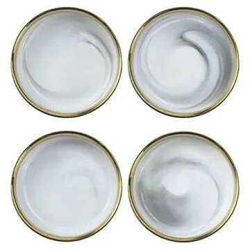 Elegant Ceramic Side Dish Bowls Set - Colias Wing