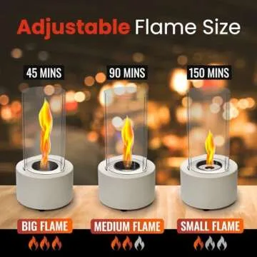 Premium Table Top Fire Pit for Indoor & Outdoor, Balcony Decor - Fire Pit Tabletop for Gatherings - Up to 2.5H Safe Burning - Tabletop fire pit - Small Tornado Fire Pit as Gifts for Birthday & Parties