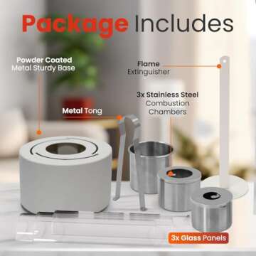 Premium Table Top Fire Pit for Indoor & Outdoor, Balcony Decor - Fire Pit Tabletop for Gatherings - Up to 2.5H Safe Burning - Tabletop fire pit - Small Tornado Fire Pit as Gifts for Birthday & Parties