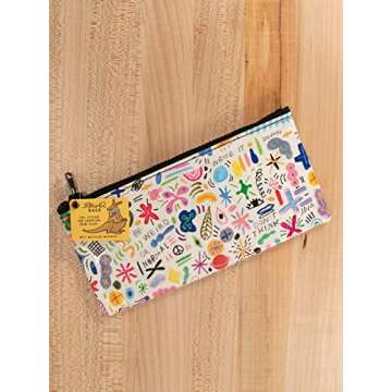 Durable Blue Q Pencil Case - Eco-Friendly & Stylish