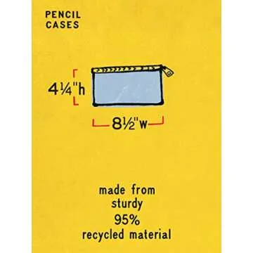 Durable Blue Q Pencil Case - Eco-Friendly & Stylish