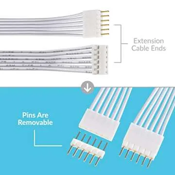 Litcessory 10ft Extension Cable for Philips Hue Lightstrip