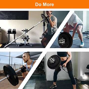 Ollieroo Barbell T-Bar Row Plate Post Insert Landmine - Fits 2'' Olympic Bars, Full 360 Swivel, Easy to Install, Great for Back Exercises, 360 Degree Swivel