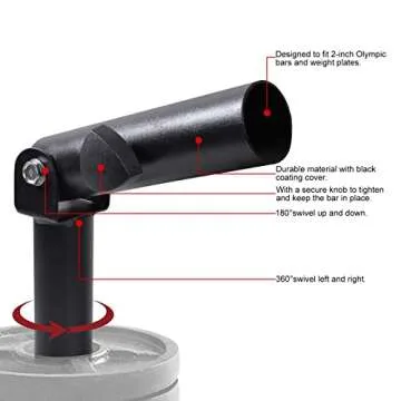 Ollieroo T-Bar Row Landmine - 360 Swivel Attachment