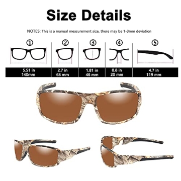 Polarized Sport Sunglasses for Driving & Outdoor