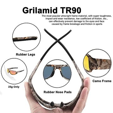 Polarized Sport Sunglasses for Driving & Outdoor