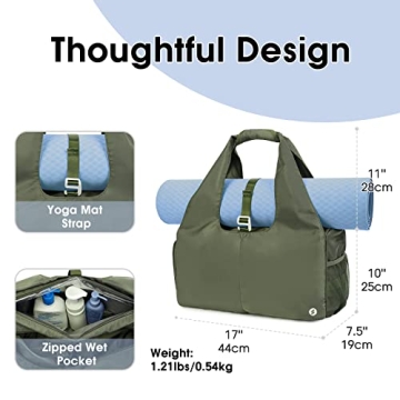 Stylish Sportsnew Yoga Gym Bag with Shoe Compartment and More