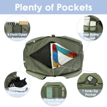 Stylish Sportsnew Yoga Gym Bag with Shoe Compartment and More